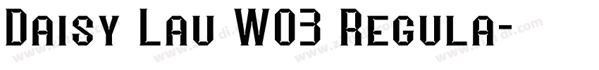 Daisy Lau W03 Regula字体转换
